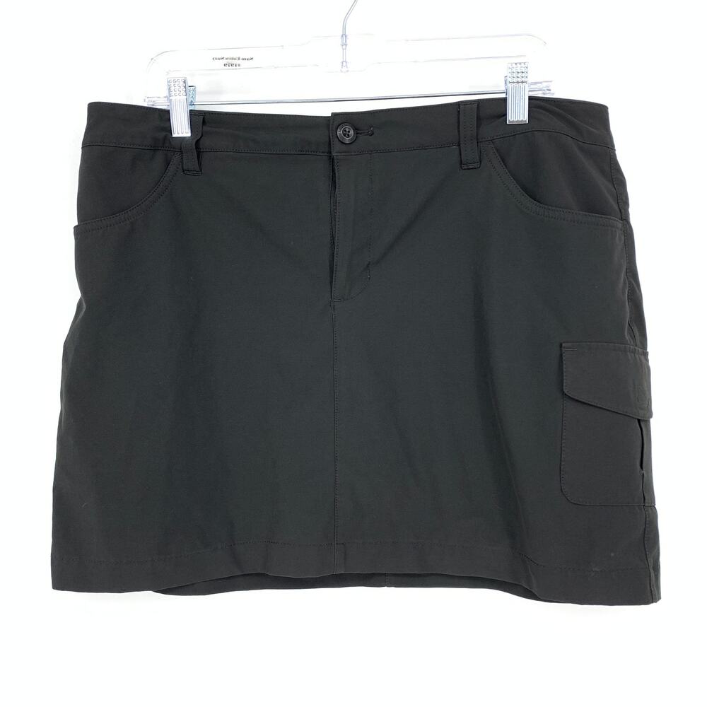Eddie Bauer Skort Women's Size 14 Athletic Pockets Hiking Outdoor Black